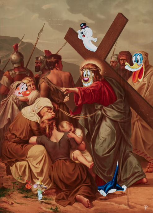 Jesus ‘Looney Tunes’ painting removed from exhibit amid outcry for mocking Christianity