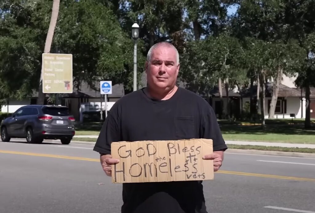 Georgia town to pay $55K after arresting man with ‘God bless the homeless vets’ sign