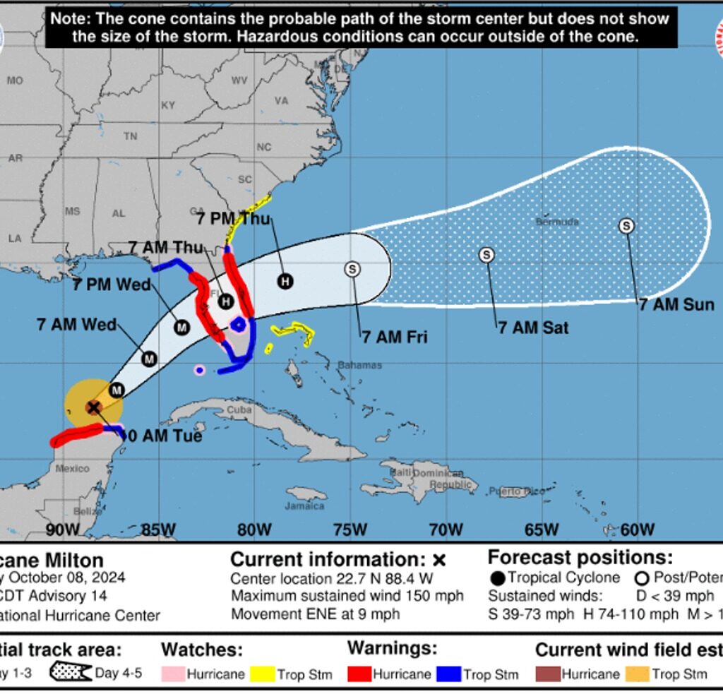 Hurricane Milton to slam Florida Gulf Coast as region reels from Helene