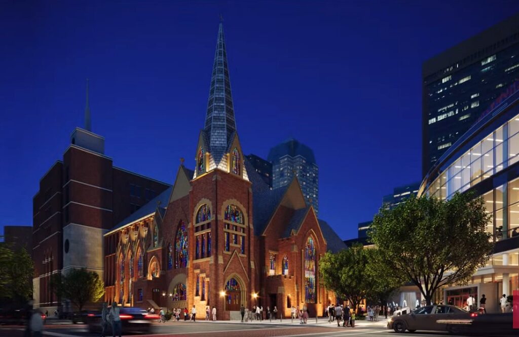 First Baptist Dallas unveils ambitious plan to rebuild historic sanctuary after fire