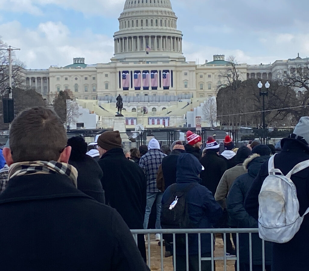 Disappointed but not deterred: Trump supporters brave cold temps despite inauguration changes